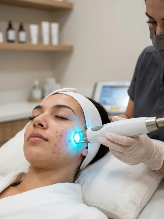 Terapia láser para control de acné e inflamación
