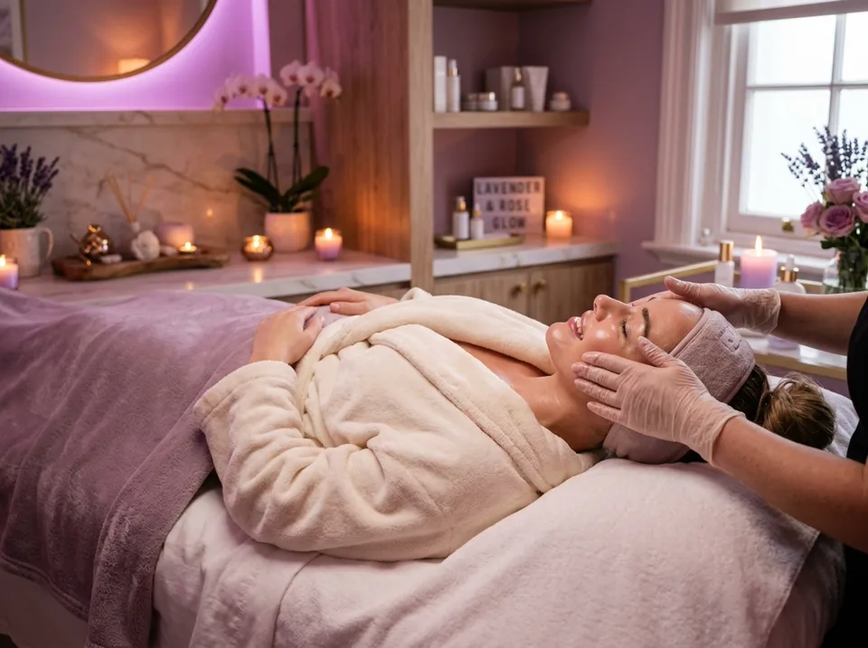 Facial cabina Xie Skincare y luminosidad en cabina