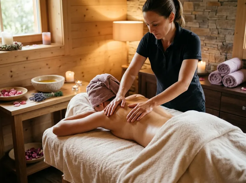 Masajes relajantes cuerpo completo en cabina